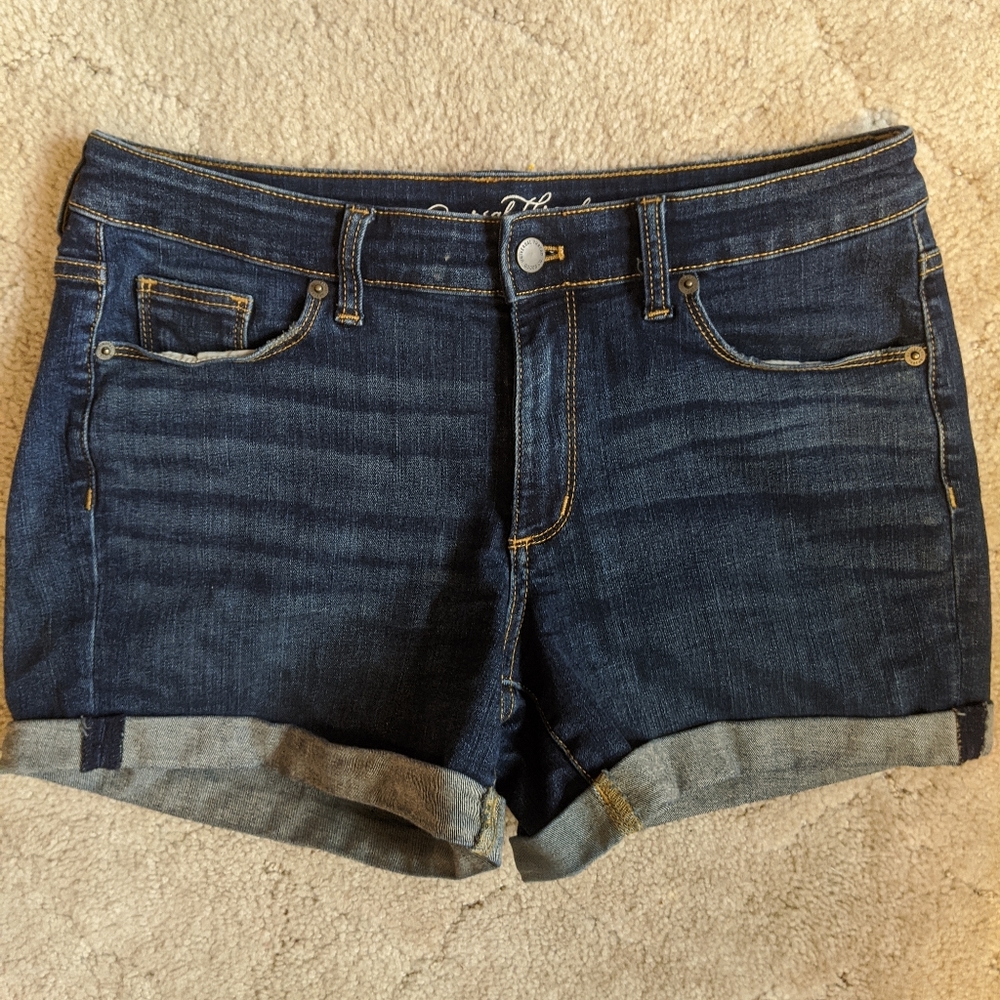 Mid-rise Jean Shorts